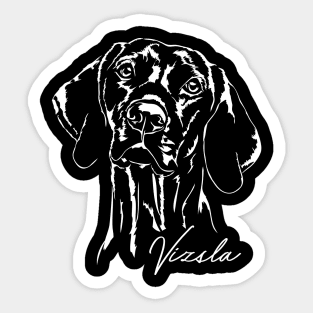 Hungarian Vizsla dog lover portrait Sticker